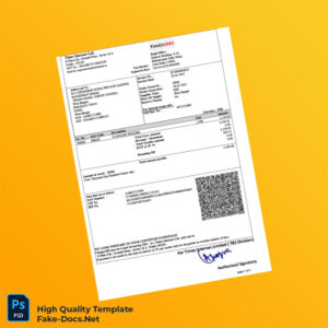 India Times Internet Invoice Template in Word and PDF formats