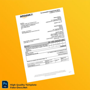 India TopNotch Health Care Products Pvt Ltd Invoice Template in Word and PDF formats