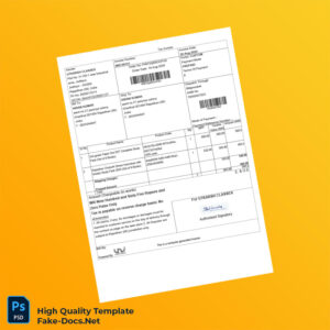 India Utkarsh Classes Invoice Template in Word and PDF formats