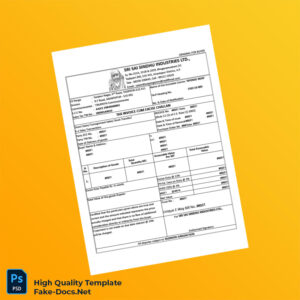 India V R Minerals Tax Invoice Template in Word and PDF formats 8 page