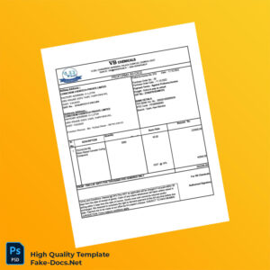 India VB Chemicals Proforma Invoice Template in Word and PDF formats