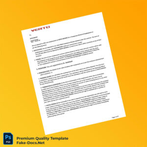 India Verto Employment Verification Letter Template (Word & PDF) 5 page