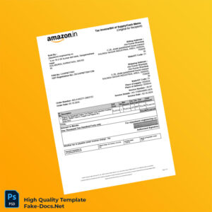 India Vijayalaxmi Engineering Co Invoice Template in Word and PDF formats