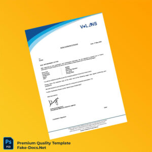 India Volans Informatics Private Limited Employment Verification Letter Template (Word & PDF) 8 page