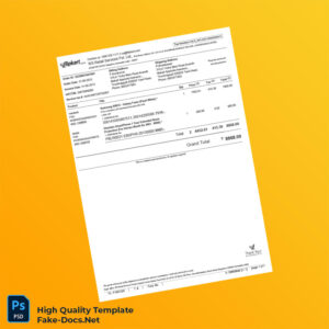 India WS Retail Services Invoice Template in Word and PDF formats 3 page