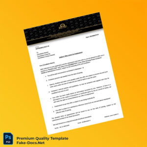 India Water Brewing Private Limited Offer Letter Template (Word & PDF) 3 page