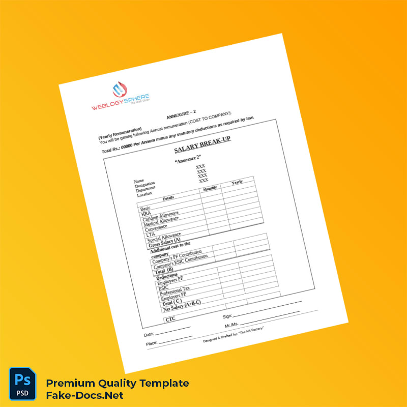 India WeblogySphere Employment Verification Letter Template (Word & PDF) 5 page India WeblogySphere Employment Verification Letter Template (Word & PDF) 5 page