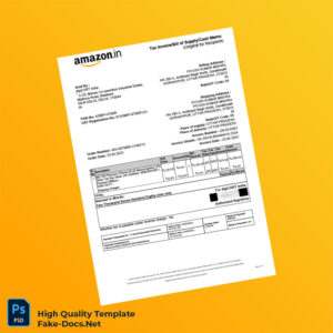 India digiCART Invoice Template in Word and PDF formats