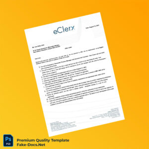 India eClerx Services Ltd Employment Verification Letter Template (Word & PDF) 5 page