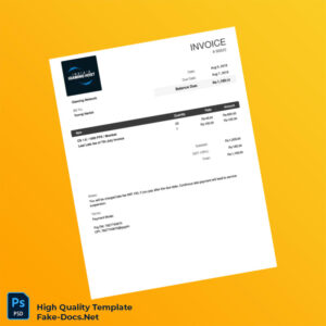 India iGaming Network Invoice Template in Word and PDF formats