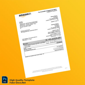 India royaltrust Tax Invoice Template in Word and PDF formats