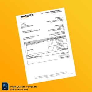 India zomboZone Tax Invoice Template in Word and PDF formats