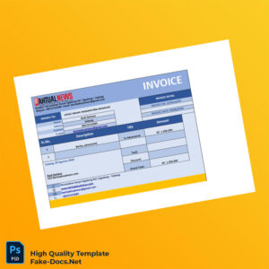 Indonesia Beritaaktualnews Invoice Template in Word and PDF formats 2 page