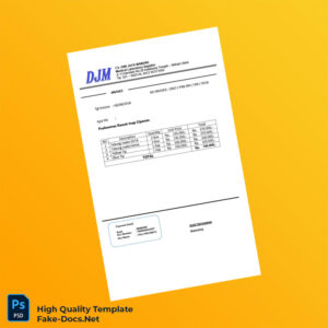 Indonesia CV DWI JAMA MANDIRI Invoice Template in Word and PDF formats