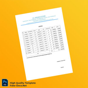Indonesia CV Mekar Lestari Invoice Template in Word and PDF formats