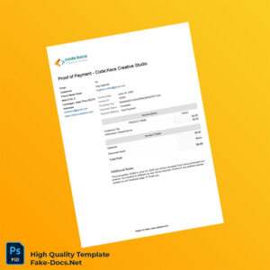 Indonesia CodeKece Creative Studio Invoice Template in Word and PDF formats