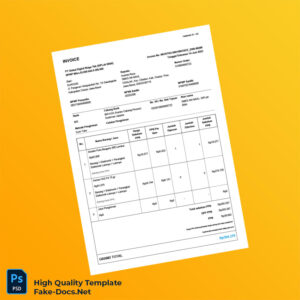 Indonesia DUROSID Invoice Template in Word and PDF formats 2 page Indonesia DUROSID Invoice Template in Word and PDF formats 2 page