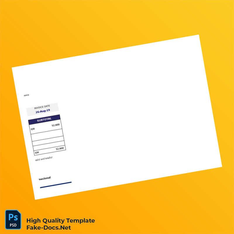 Indonesia Didik Tri Wahyudi Invoice Template in Word and PDF formats 4 page Indonesia Didik Tri Wahyudi Invoice Template in Word and PDF formats 4 page