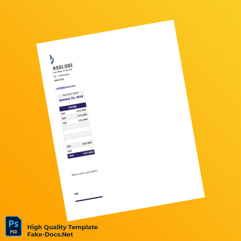 Indonesia Didik Tri Wahyudi Invoice Template in Word and PDF formats 4 page Indonesia Didik Tri Wahyudi Invoice Template in Word and PDF formats 4 page