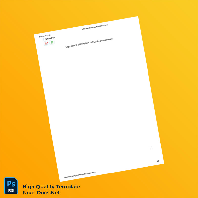 Indonesia EPICTOPUP Invoice Template in Word and PDF formats 2 page Indonesia EPICTOPUP Invoice Template in Word and PDF formats 2 page