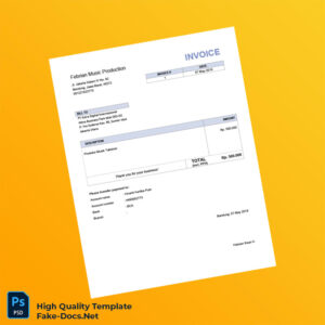 Indonesia Febrian Music Production Invoice Template in Word and PDF formats Indonesia Febrian Music Production Invoice Template in Word and PDF formats