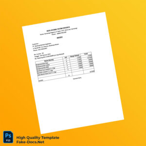 Indonesia Kios Istana Yatim Dhuafa Invoice Template in Word and PDF formats 2 page