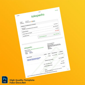 Indonesia KiosRobot Invoice Template in Word and PDF formats 2 page