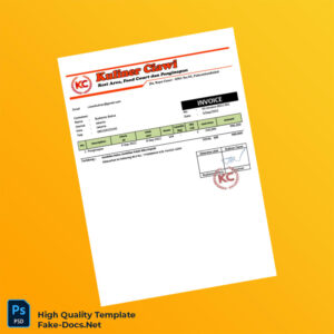 Indonesia Kuliner Ciawi Invoice Template in Word and PDF formats