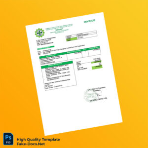 Indonesia Lembaga Pelatihan dan Konsultasi K3 Dhayo Invoice Template in Word and PDF formats