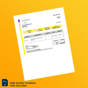 Indonesia Losmen Al Mukkaromah Invoice Template in Word and PDF formats 2 page