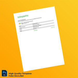 Indonesia Mandiri Invoice Template in Word and PDF formats