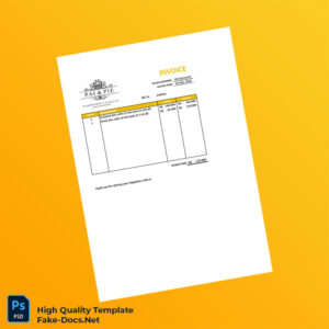 Indonesia PAI PIE Invoice Template in Word and PDF formats