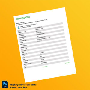 Indonesia PBB Kab Sidoarjo Invoice Template in Word and PDF formats