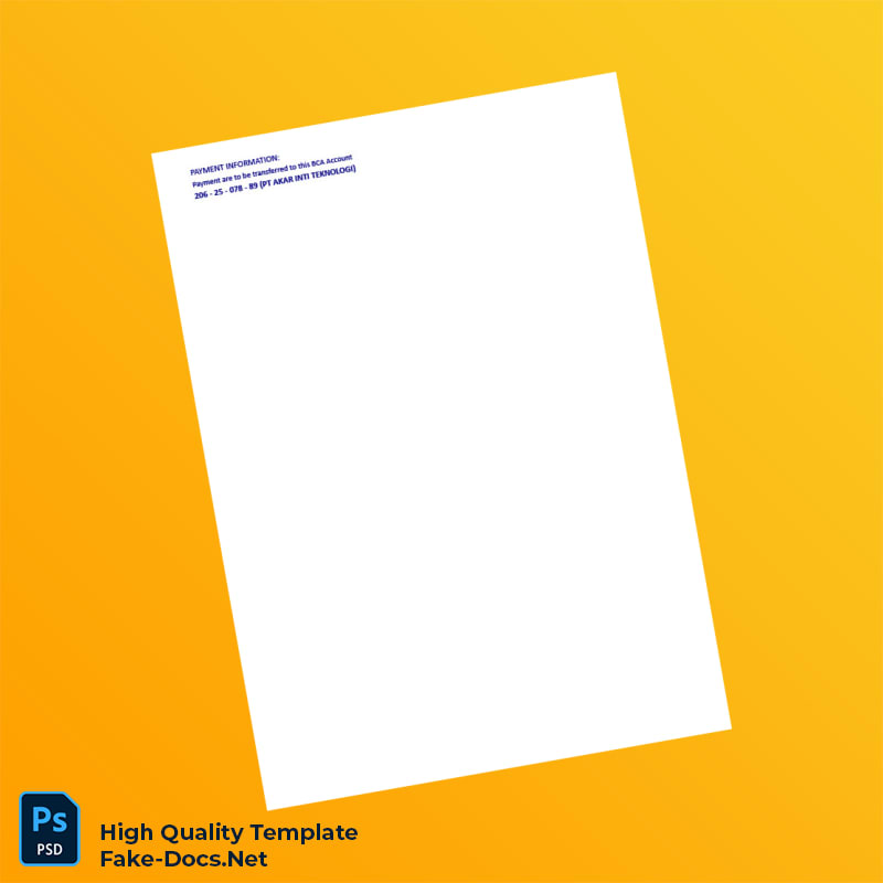 Indonesia PT Akar Inti Teknologi Invoice Template in Word and PDF formats 7 page Indonesia PT Akar Inti Teknologi Invoice Template in Word and PDF formats 7 page