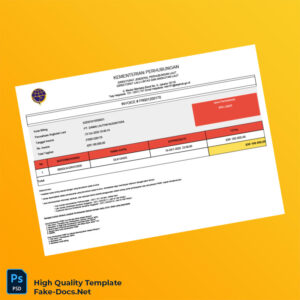 Indonesia PT DAMAI LAUTAN NUSANTARA Invoice Template in Word and PDF formats