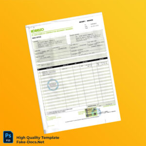 Indonesia PT Daya Kobleco Construction Machinery Indonesia Invoice Template in Word and PDF formats 5 page