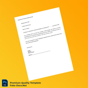 Indonesia PT Employment Verification Letter Template (Word & PDF)