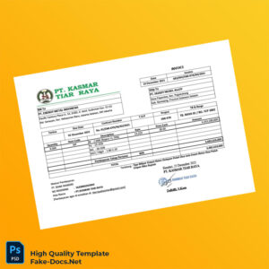 Indonesia PT Energy Metal Indonesia Invoice Template in Word and PDF formats 3 page