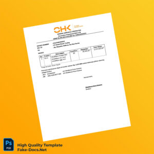 Indonesia PT Global Plastic Invoice Template in Word and PDF formats