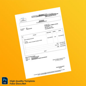 Indonesia PT Ketapang Sumber Lestari Invoice Template in Word and PDF formats