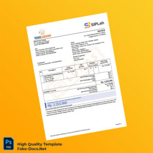 Indonesia PT Ladang Karya Huseda Invoice Template in Word and PDF formats 2 page