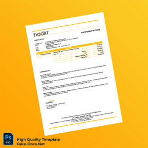 Indonesia PT Rahwana Teknologi Proforma Invoice Template in Word and PDF formats
