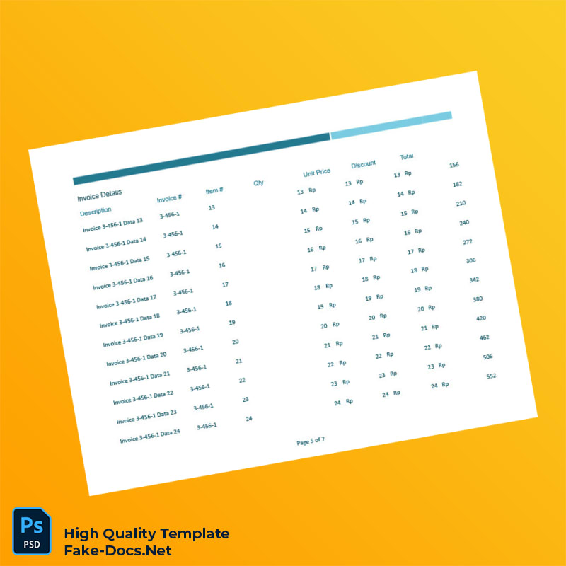 Indonesia PT Tunggang Jagad Invoice Template in Word and PDF formats 7 page Indonesia PT Tunggang Jagad Invoice Template in Word and PDF formats 7 page