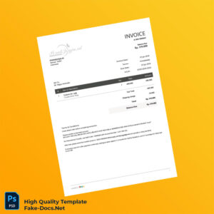 Indonesia PerakJogja ID Invoice Template in Word and PDF formats