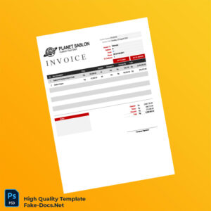 Indonesia Planet Sablon Invoice Template in Word and PDF formats 7 page