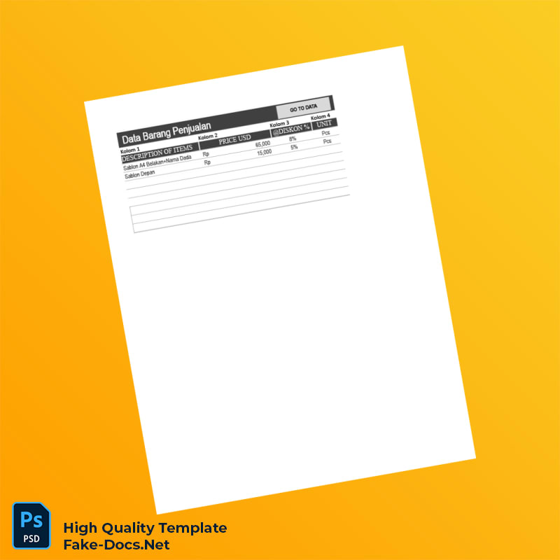 Indonesia Planet Sablon Invoice Template in Word and PDF formats 7 page Indonesia Planet Sablon Invoice Template in Word and PDF formats 7 page