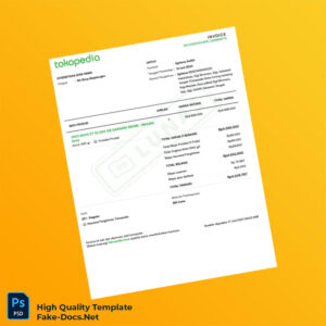 Indonesia RA Shop Invoice Template in Word and PDF formats