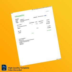 Indonesia SHOPBACK ID Invoice Template in Word and PDF formats