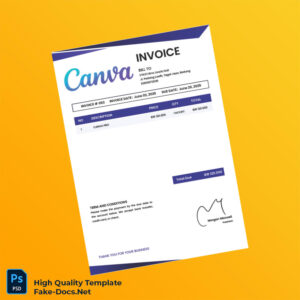 Indonesia STIKES Bina Usada Bali Invoice Template in Word and PDF formats 3 page