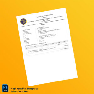 Indonesia Sekolah Tinggi Ilmu Pelayaran Invoice Template in Word and PDF formats 2 page